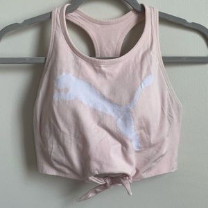Puma Pink Knot Sports Bra